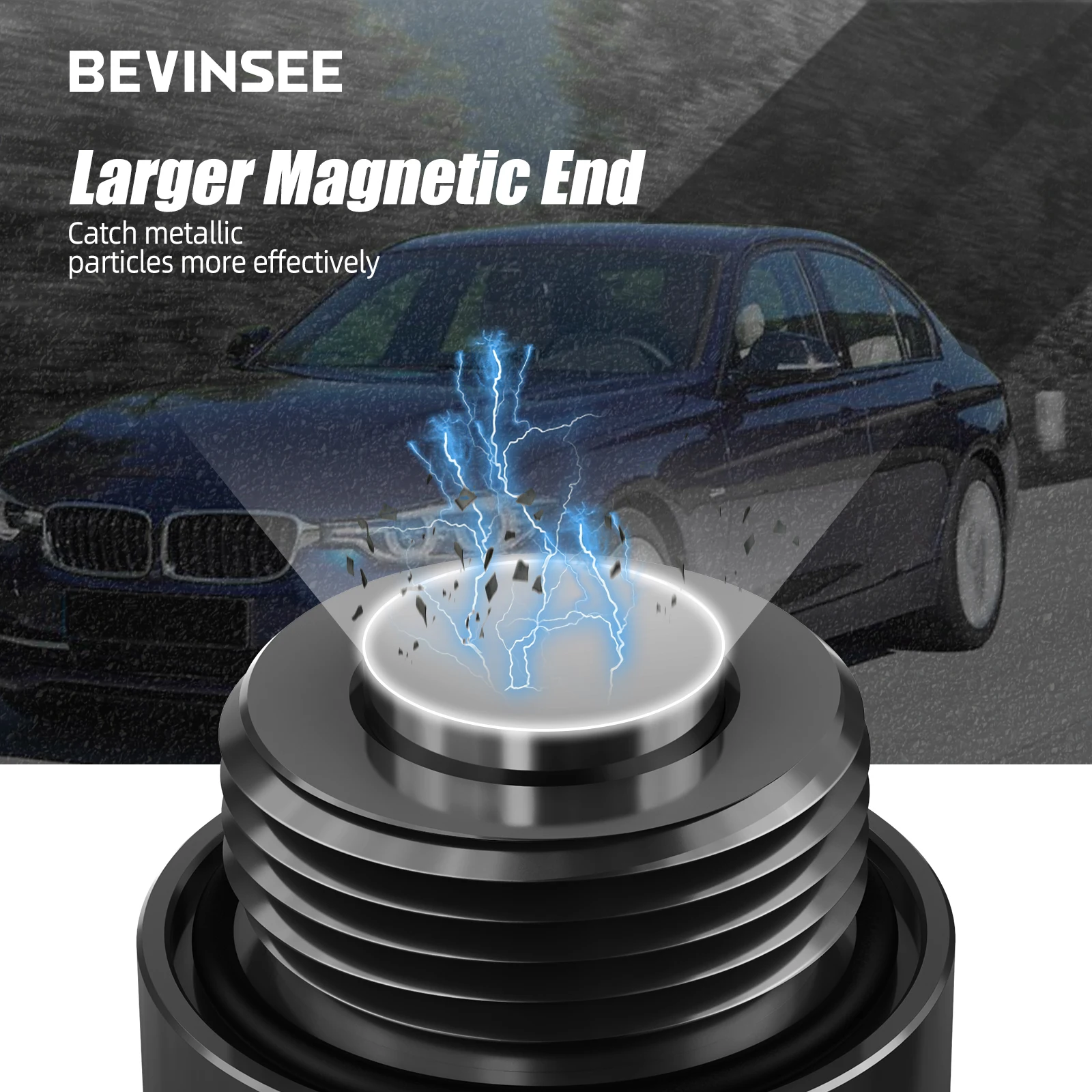 BEVINSEE Differential-Ablassstopfen mit O-Ring für BMW E46 E90 E81 E60 F10 F20 E83 E84 E70 F15 Z4 für Mini-Ablassstopfen 33117525064