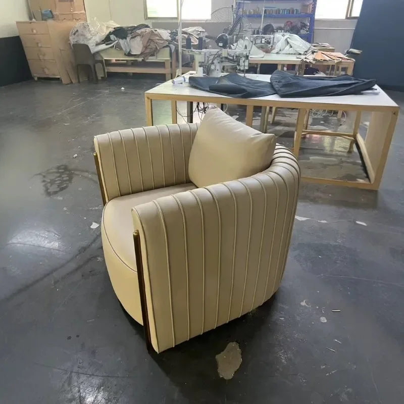 Light luxury post-modern simple double three-person combination, corner, fully equipped sofa