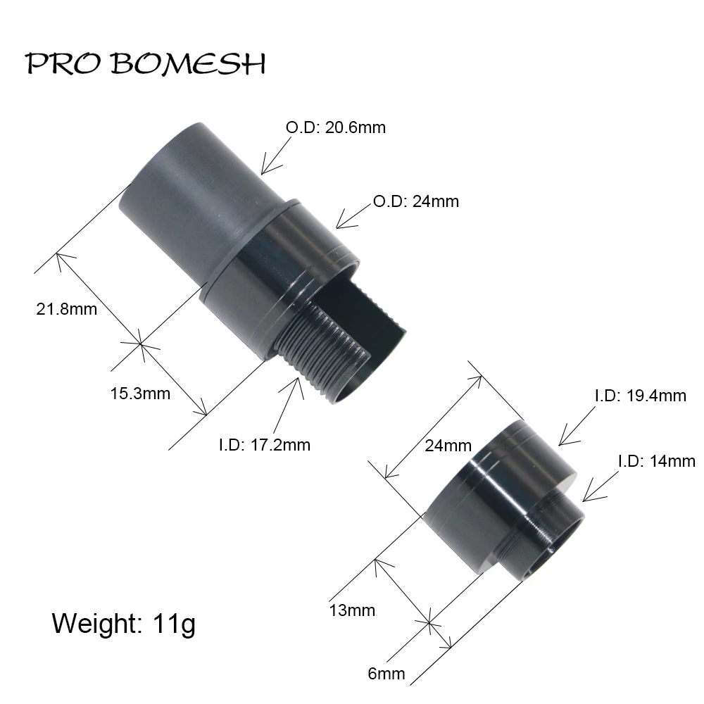 Pro Bomesh Aluminum Reel Seat Accessory For DIY Fishing Rod Building Components Repair view 3