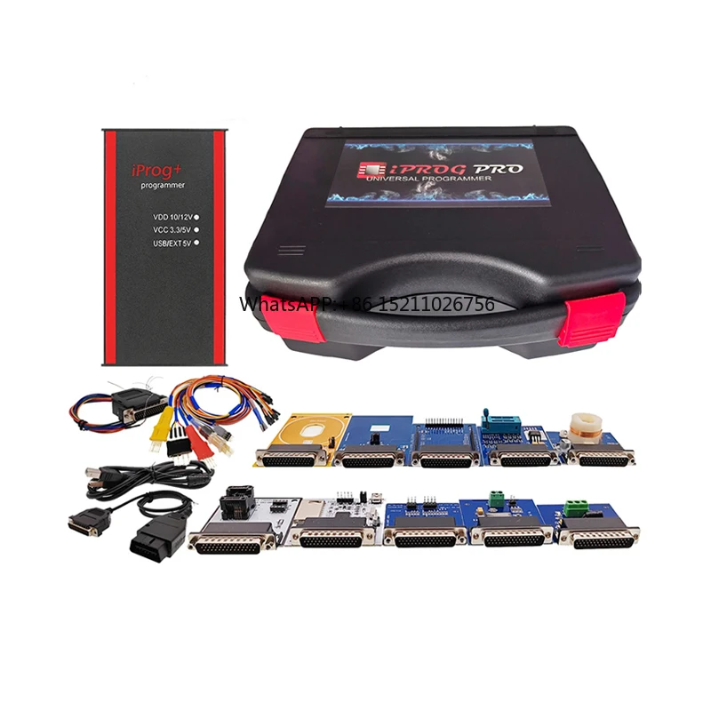 Full with Probe Adapter ToolBox Add Calculator Script Version IPROG V89 Pro IPROG PLUS V87 Support IMMO Mileage SRS ECU