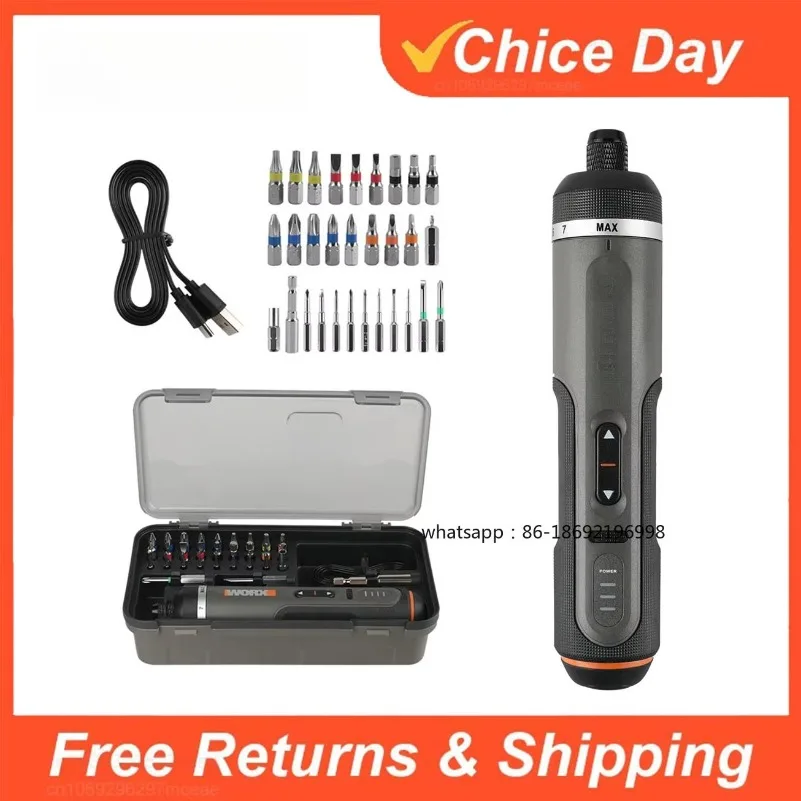 30 Bit Sets Power Tools WX242 Electrical Screwdriver Set Smart Cordless Drill Screwdrivers USB Rechargeable Set Home Repair