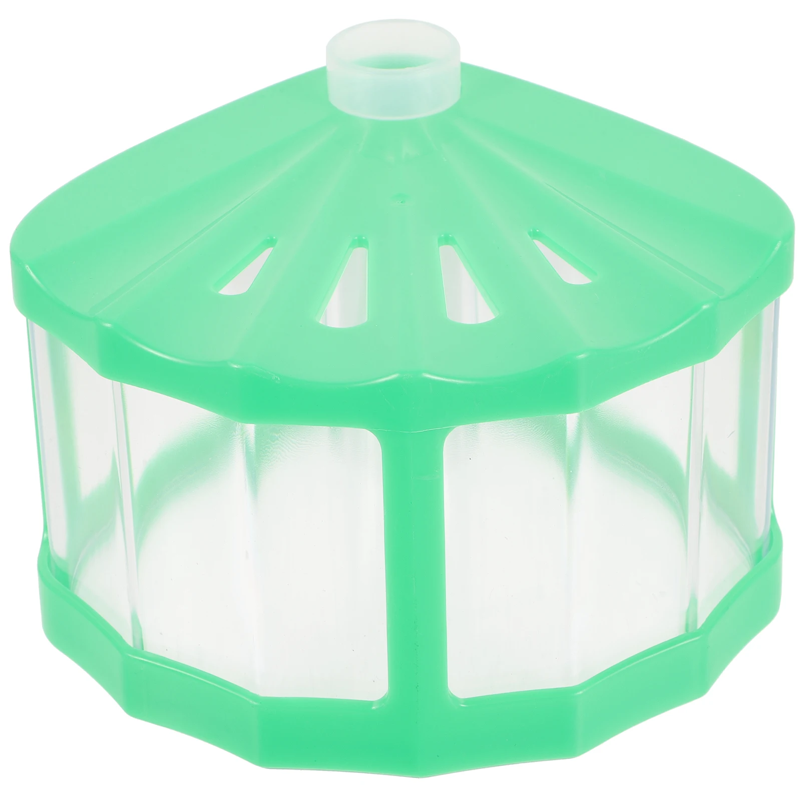 

Fish Bowl Mini Jellyfish Tank Tiny Aquarium Small with Cover Desk Tabletop Green Desktop Office