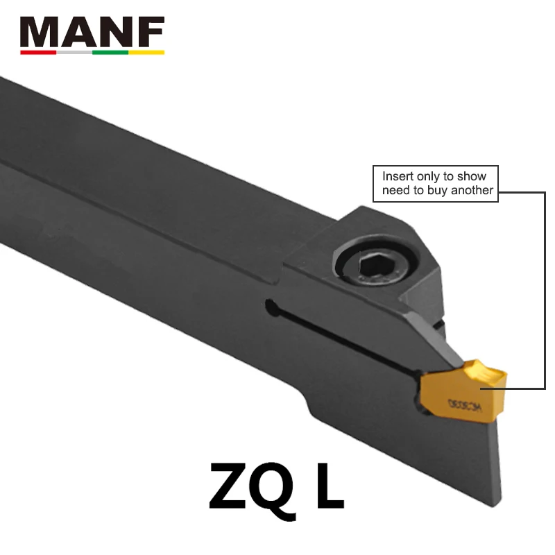 MANF ZQ1616R-4 ZQ2020R-4 Width Grooving Tool CNC Lathe Machining Cutter Toolholder Metal Parting Cutter Boring Tool Turning Tool