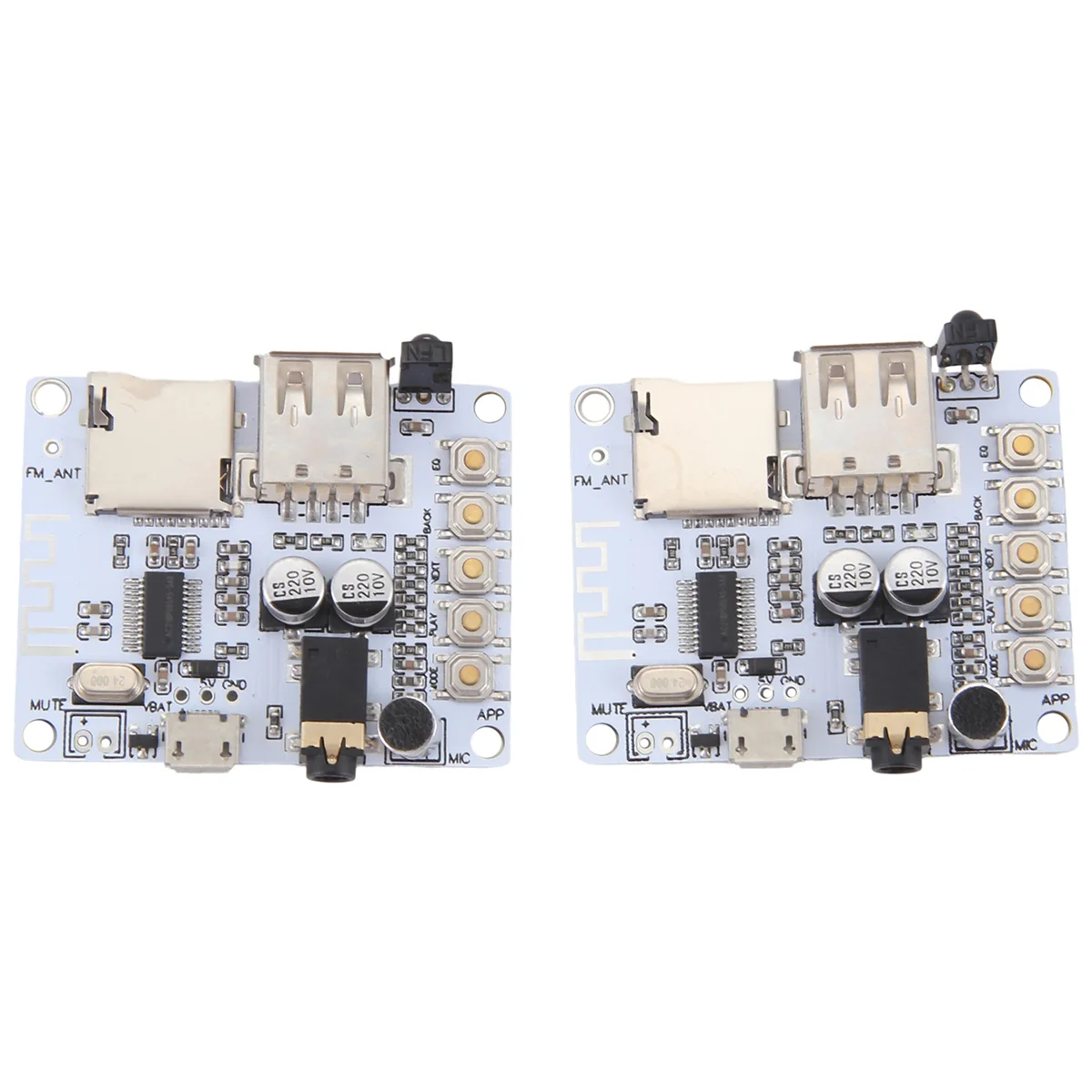 2Pcs Bluetooth Audio Receiver Module Wireless Module Car Lossless Speaker Amplifier Modified Bluetooth 4.1 Board Module