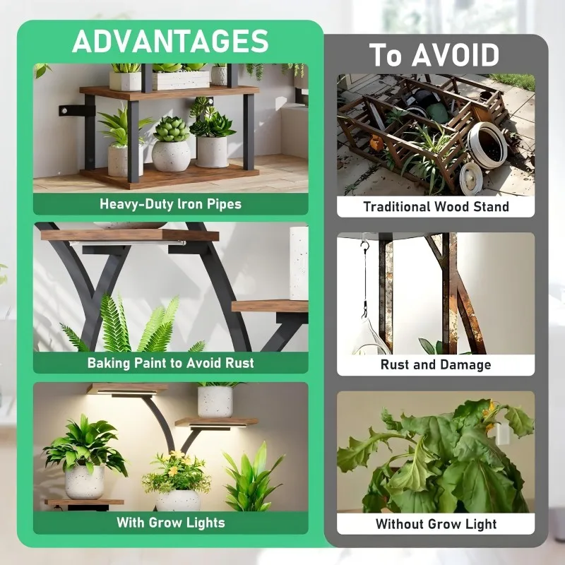 

LED Plant Growth Lamp Fill Light USB Timed Intelligent Diming Anti Sunlight Full Spectrum Plant 22CM Light