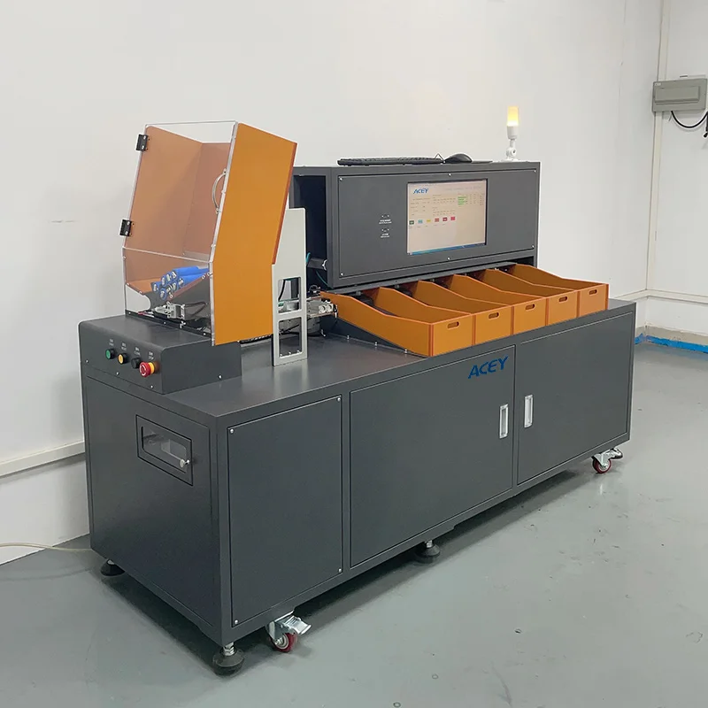 5 Channels 32140 33140 34189 Automatic High Precision Cylindrical  Cell Testing and Sorting Machine With Barcode Scanner