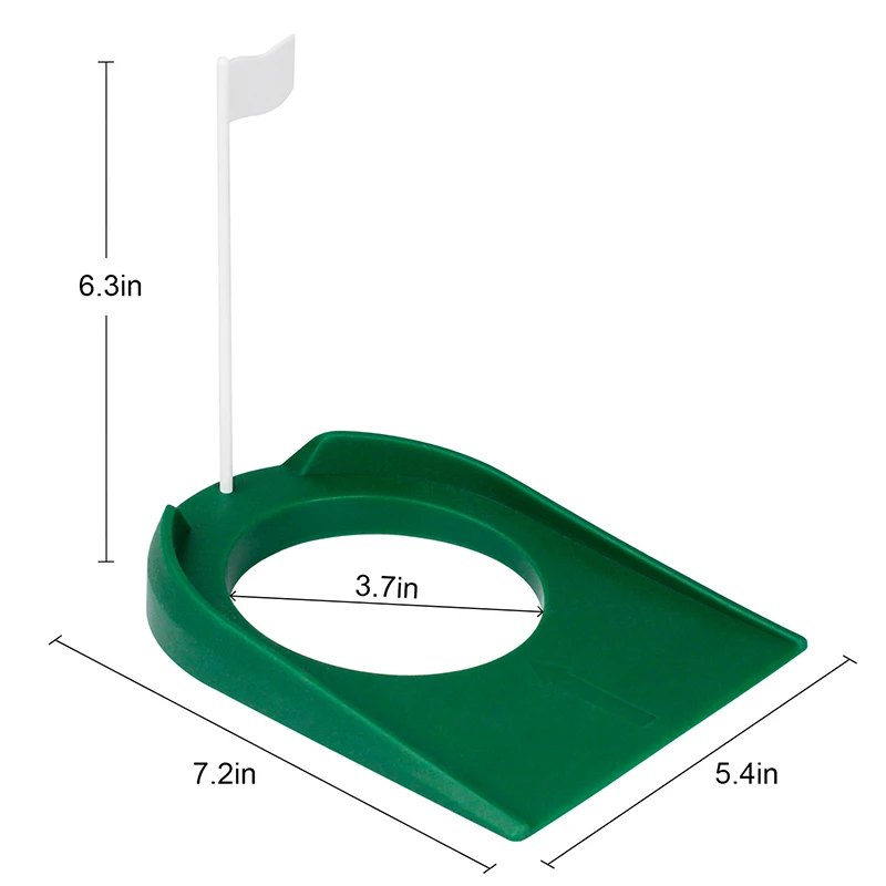 Golf Putting Cup with Hole and Plastic Flag,Putting Green Regulation Cup Indoor/Outdoor Training Aids for Office Home Garage Use