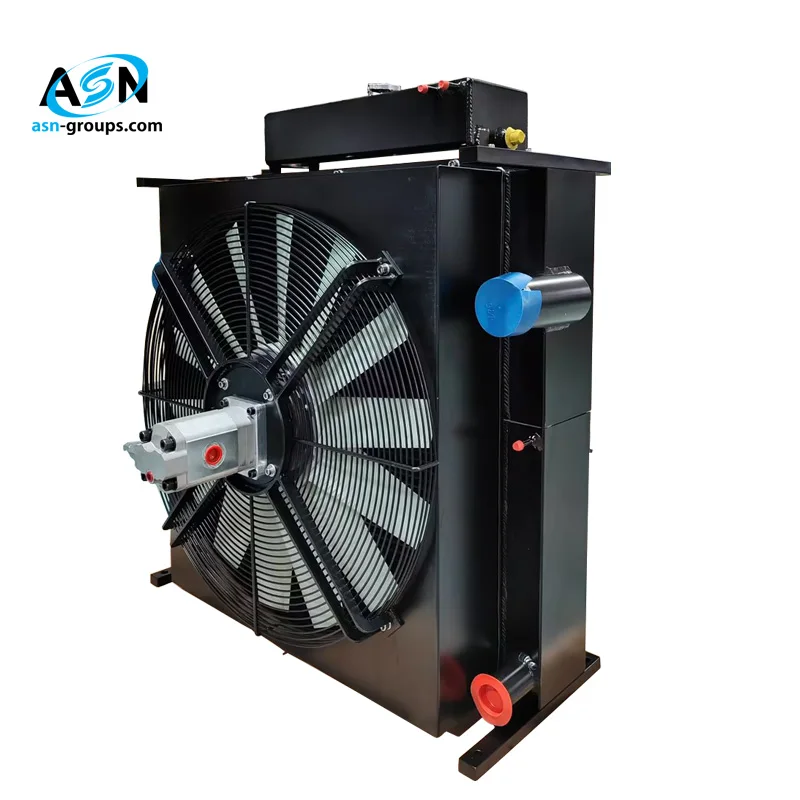 Energy Saving Aluminum Air Heat Exchanger Hydraulic Fan Radiator Assembly for Air Conditioner Compressor Heating Equipment Parts