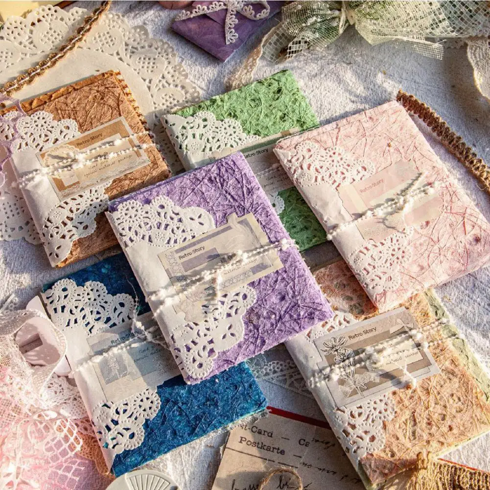 16Pcs Texture Scrapbook Paper Vibrant Color DIY Crafts Scrapbooking Planner Journal Supplies Collage Card Embellishments