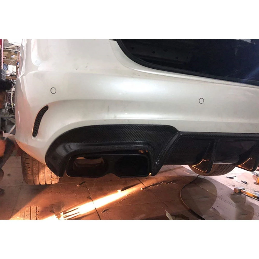 JCHEY Carbon Fiber Rear Lip Diffuser Spoiler For Benz E Class W212 E260 E300 E400 E63 For AMG Sport 2014 -2016 FRP view 6