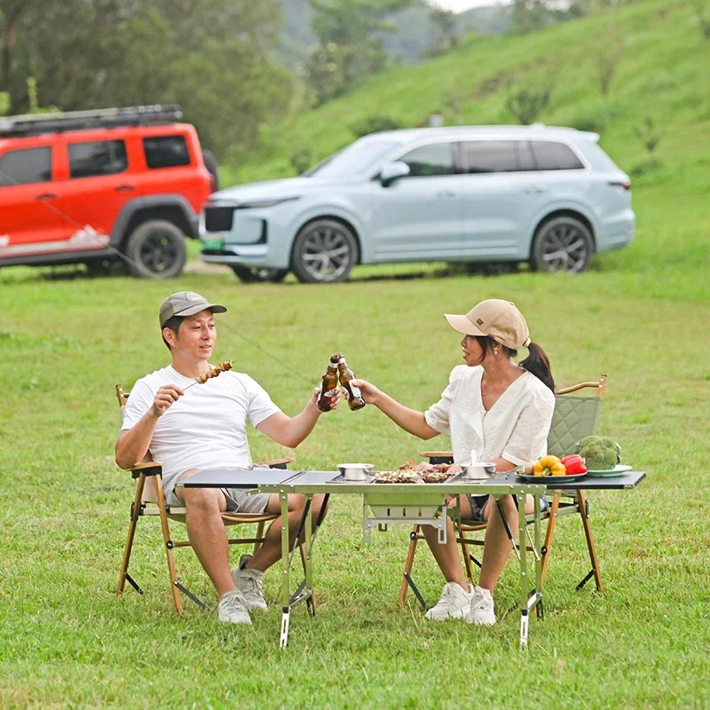 Imagem -05 - Igt-outdoor Folding Churrasco Grelhadores a Carvão Portátil Camping Pequeno Churrasco Forno Viagem Selvagem Aço Inoxidável