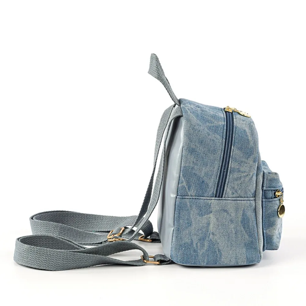 Denim Fashion Backpacks for Women Latest Trend Students School Bag Small Mini Rucksack Mochilas Para Mujer Bolsa Feminina