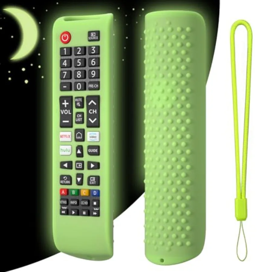 Silicone Cover for Samsung TV Remote BN59-01315J, BN59-01315A, BN59-01199F Anti-Slip and Shockproof Protective Case with Lanyar