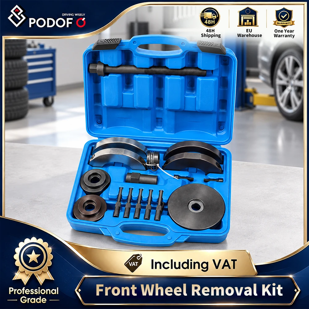 Attrezzo per la rimozione del cuscinetto del mozzo della ruota anteriore Podofo, 72 mm, in acciaio al carbonio, per Ford Focus II, C-Max, Volvo S40, V50, Audi A1, A2, Seat Ibiza, Skoda Fabia, VW Polo.