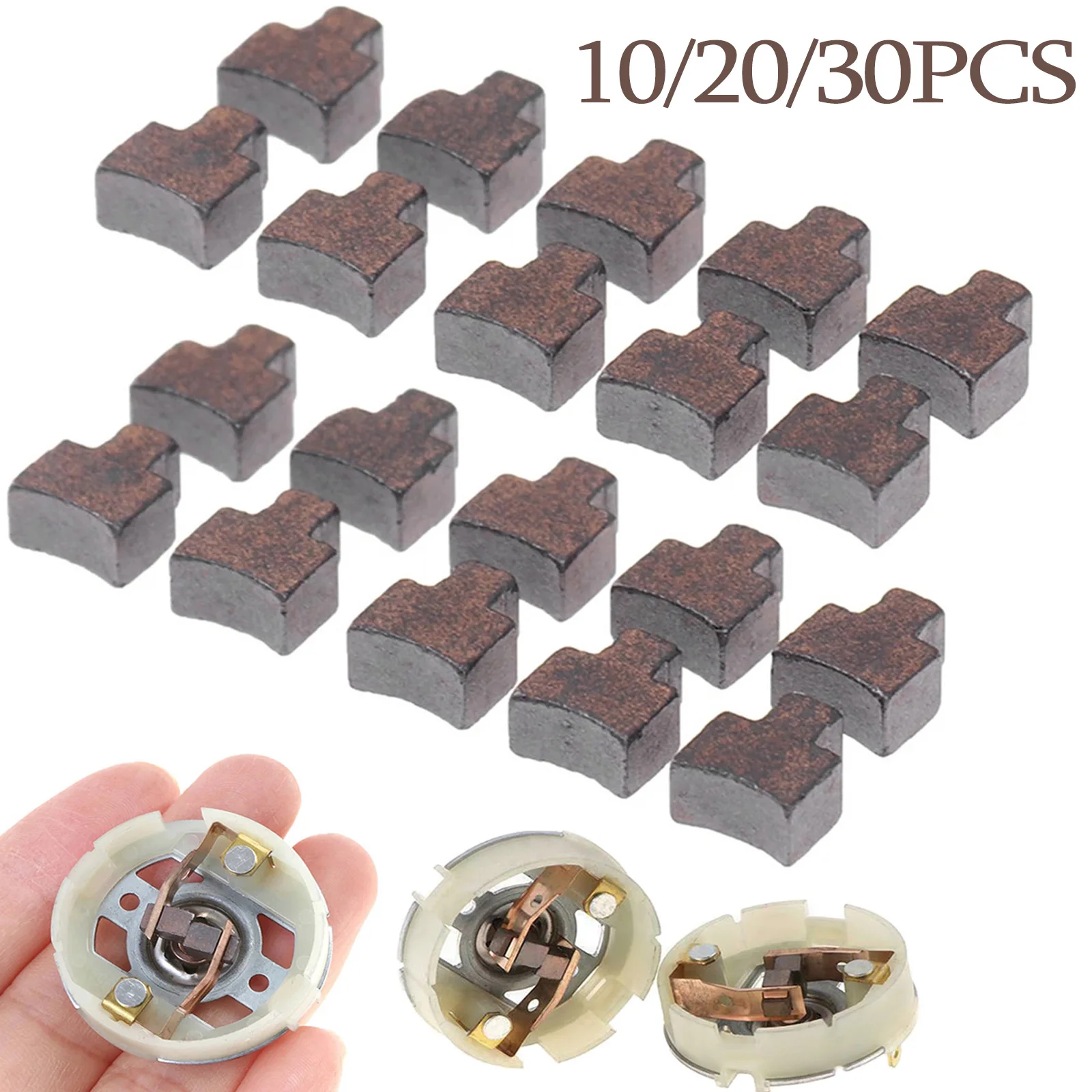 10/20/30PCS Cordless Screw Driver Drill Wrench 895 875 887885 Motor Rotor Carbon Brush Holder End Cap Cover Repair Parts Replace