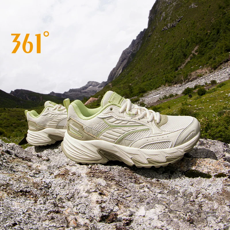 361 Degrees Women Running Shoes Non-slip Durable Rebound Lightweight Outdoor Hiking Fashion Jogging Female Sneakers 682512202F