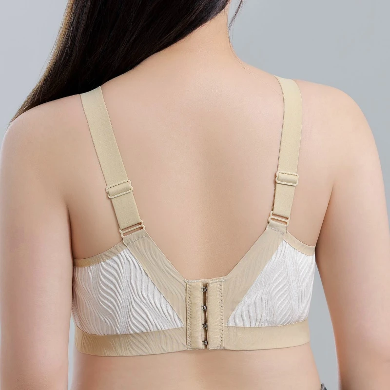Модный большой бюстгальтер для полных девочек, мягкий поддерживающий бюстгальтер с боковой грудью, удобный, суперэластичный, против опустошения, против провисания