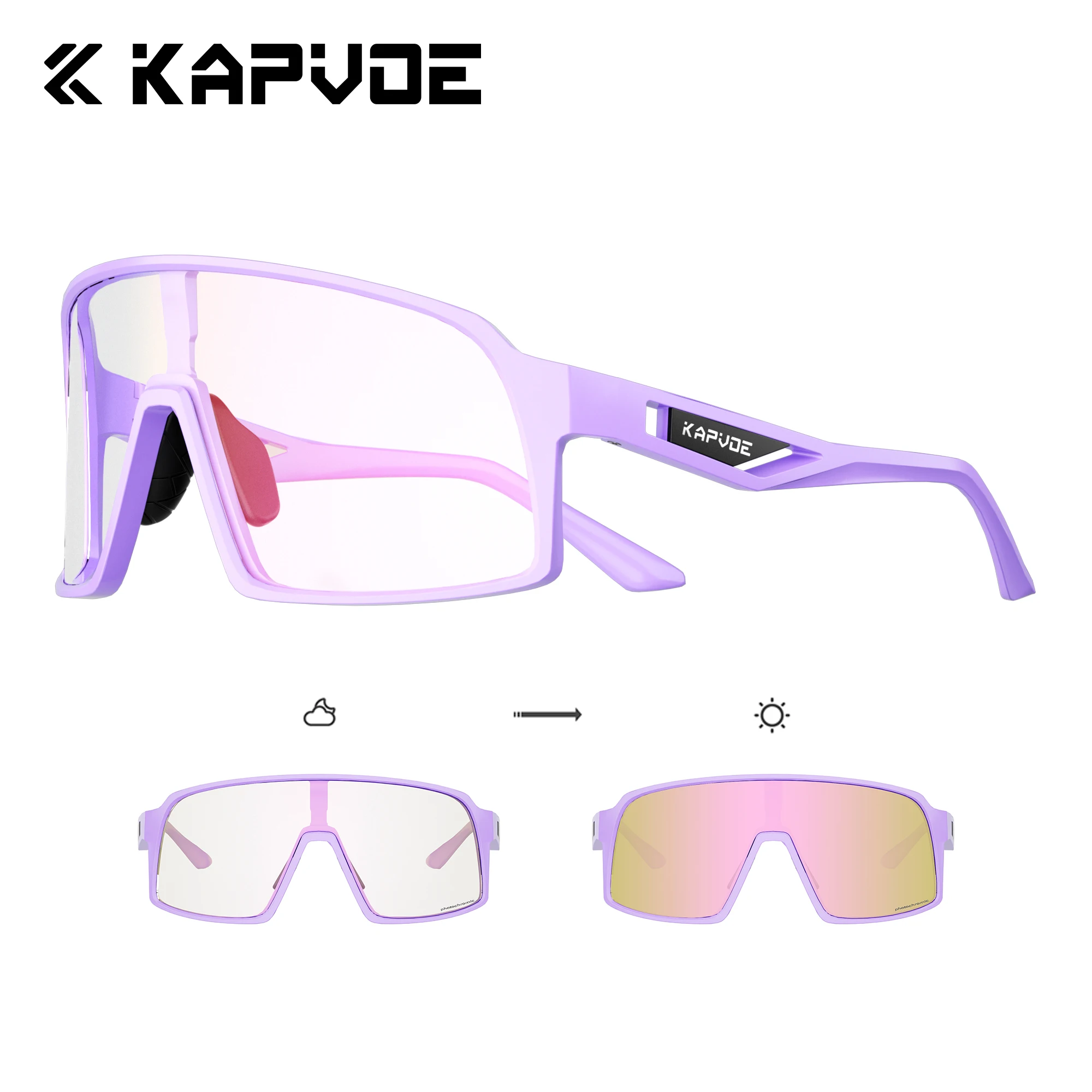 

KAPVOE фотохромные велосипедные очки MTB велосипедные спортивные велосипедные солнцезащитные очки мужские велосипедные UV400 уличные очки оборудование для кемпинга