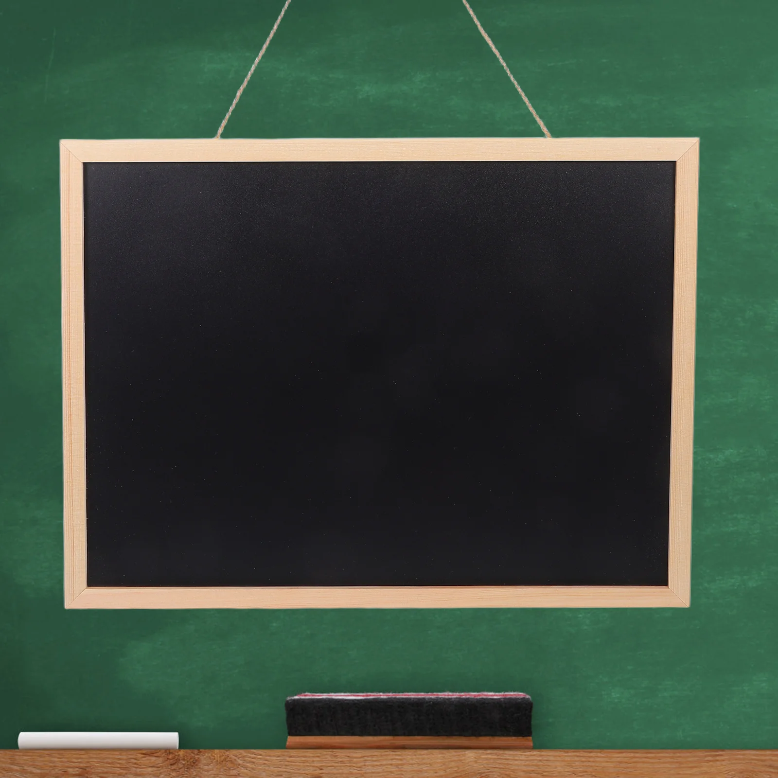 سبورة خشبية بحدود 40 × 30 سم علامة تعليق مزخرفة لجدار المنزل والأعمال تركيب مرن قابل لإعادة الاستخدام #2