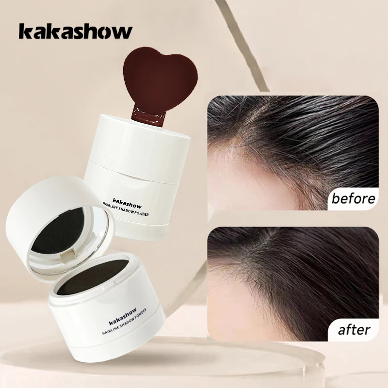 Puder do konturowania włosów Kakashhow nie blaknie, konturowanie twarzy nie pozostawia zbrylonych plam, puder do linii włosów.