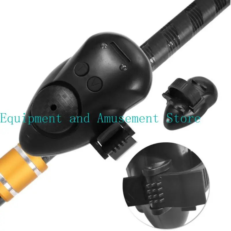 جهاز إنذار عضات الصيد Y1UC ، طعم قضبان السمك الإلكترونية تنبيهات مؤشر LED إنذارات الأسود #1