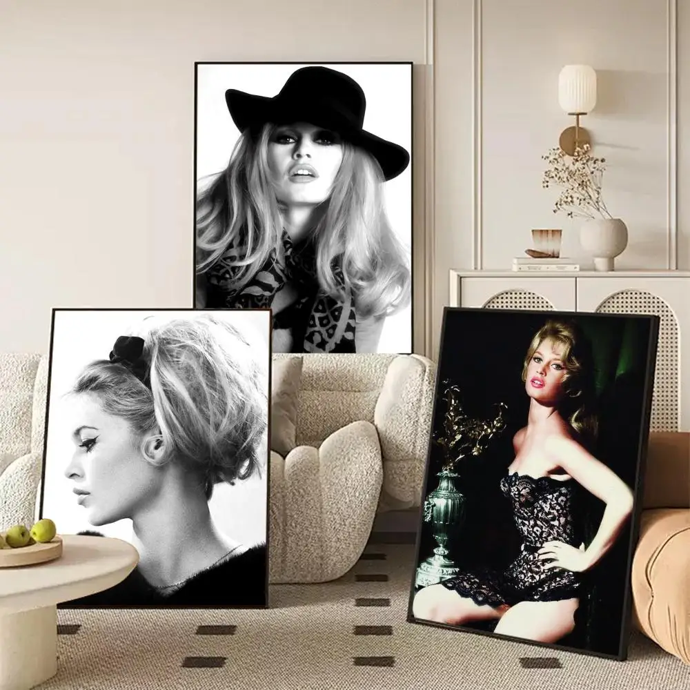 ملصق مجلة Pop Singer B_Brigitte B_Bardot ملصقات جدارية فنية جدارية مطبوعة صور لغرفة المعيشة المنزلية ديكور المدخل #3