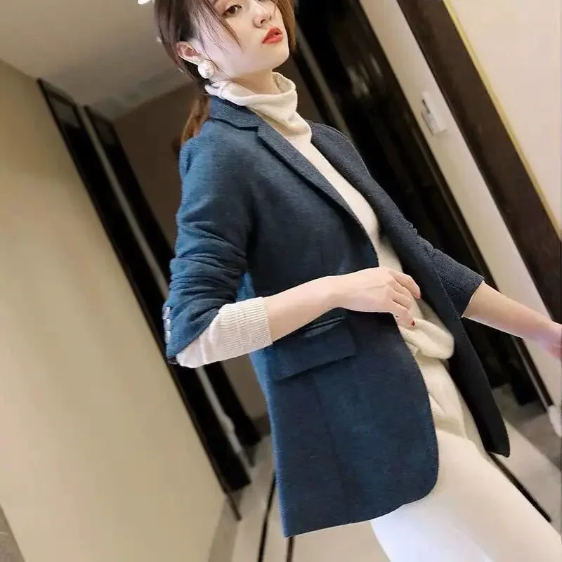 Women's Blazers High Quality Spring Autumn Outerwear Tighten the Waist Outdoor Korean Style 2025 New In Female Coats and Jackets