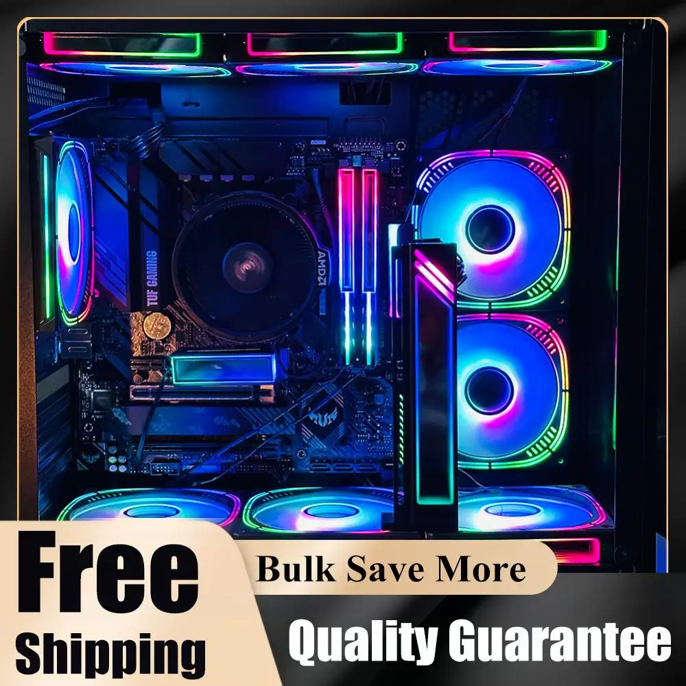 

Memory Module Cooler DDR4 DDR5 Ram Cooler Radiator 5V 3PIN ARGB AURA Sync Aluminum Alloy Heat-resistance Computer Accessories