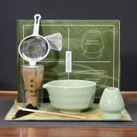 7PCS Japanese Bamboo Matcha Set - Exquisite Bowl/Whisk Gift Box Tea Tools