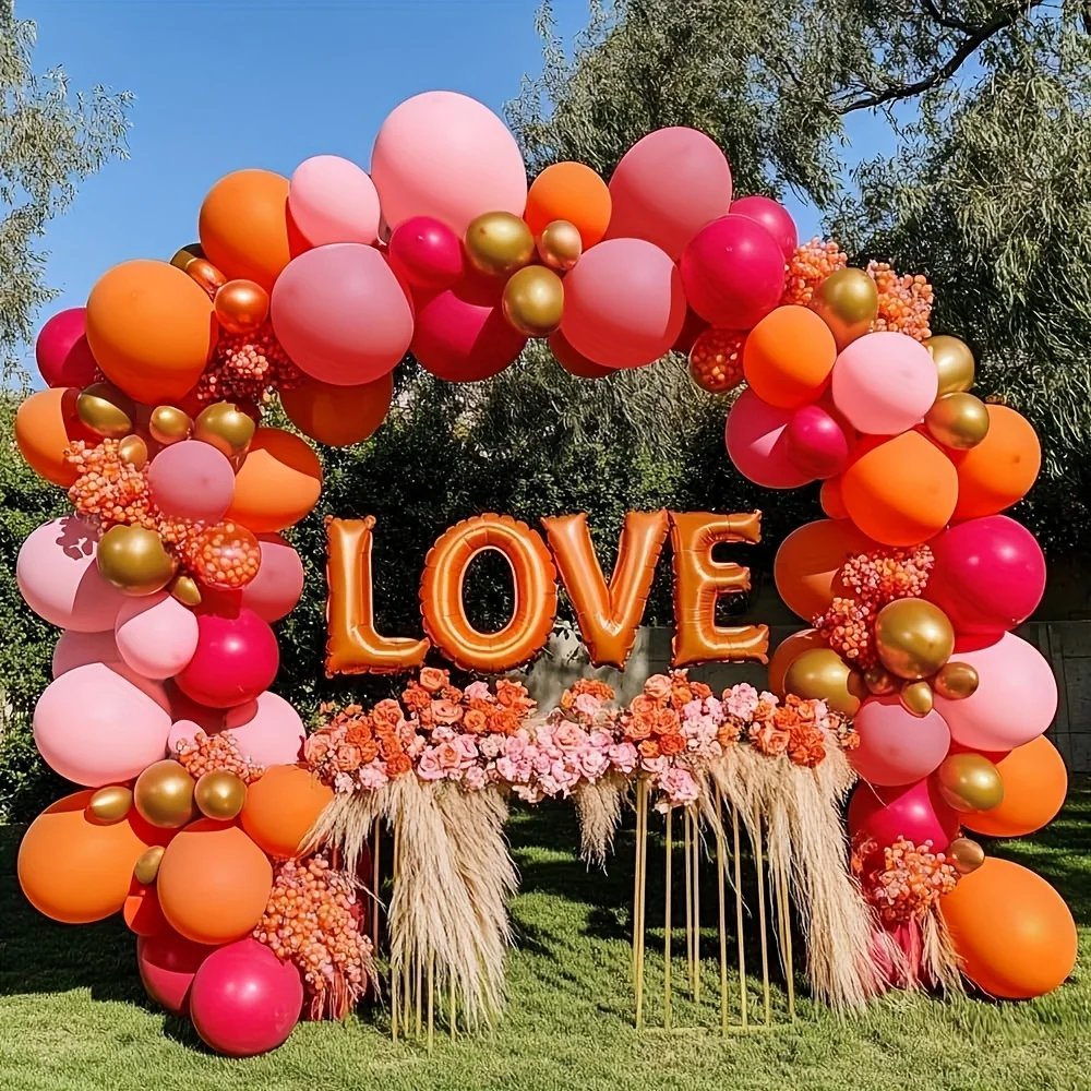 ชุดลูกโป่งสีชมพูส้มสด 126 ชิ้น - Orange Lighting Decor บทวิจารณ์และราคา
