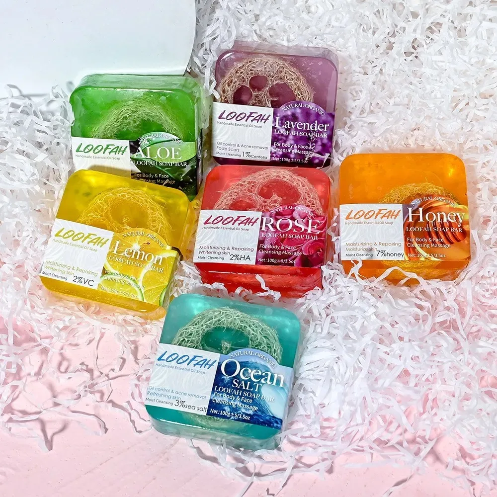 100g Organic Lavender Essential Oil Soap, Cleans the Body, Cleanses the Face, Washes Hands, Has a Fresh Scent, Is Gentle, and Does Not Harm the Skin view 2