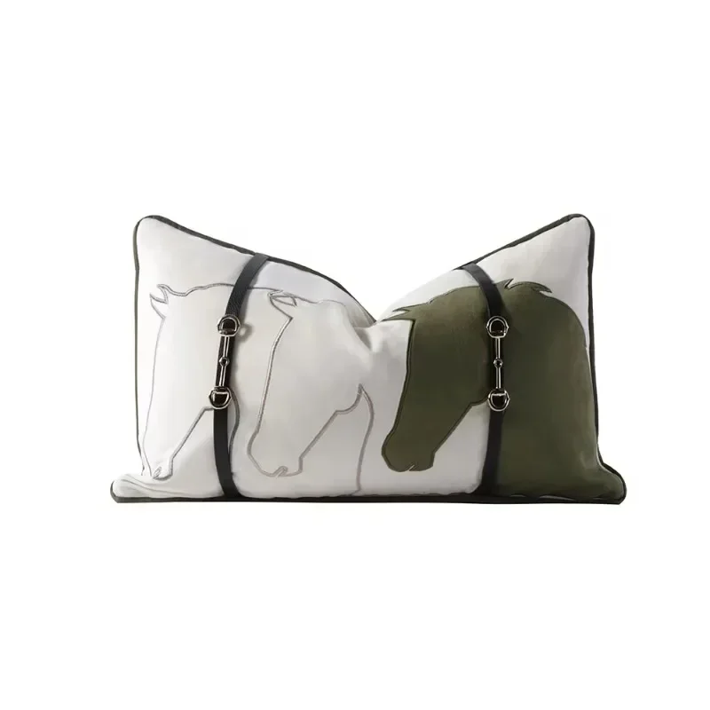 Sheepskin pad, with decorative belt, without throw pillowcase, convenient, comfortable and durable