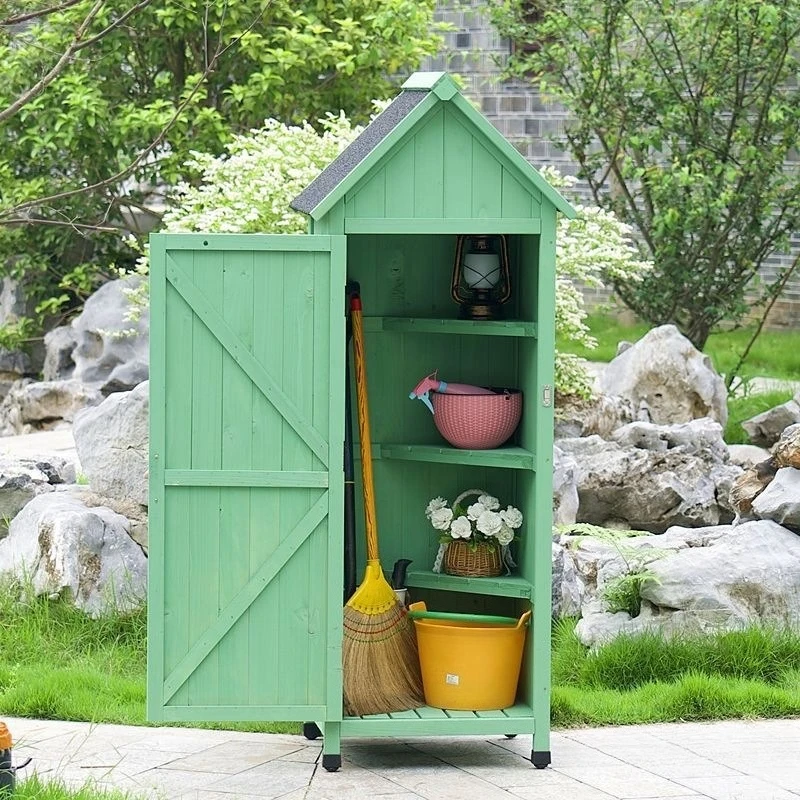 Outdoor tool room waterproof, sunscreen and anti-corrosion courtyard balcony storage box, garden locker
