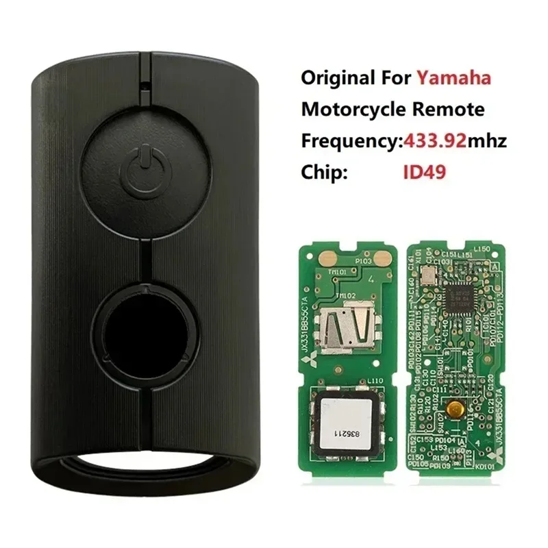 

B2T Model SKEA7E-02 For Yamaha Motorcycle Remote Control 433.92Mhz ID49 Chip NVX NVX155 XMAX XMAX300 QBIX Key Fob Replacement