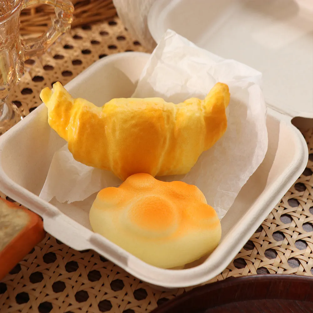 Birthday Gift Slow Rising Croissant Squishy Sticky Hand Relax Sensory Fidget Ball Thick Pinch Slow Rebound For Students