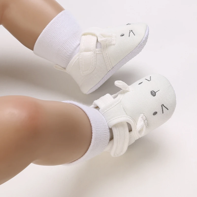 Baby Girls boy Cute Casual Cartoon Embroidered Toddler Shoes ，Lightweight Soft Sole Shoes