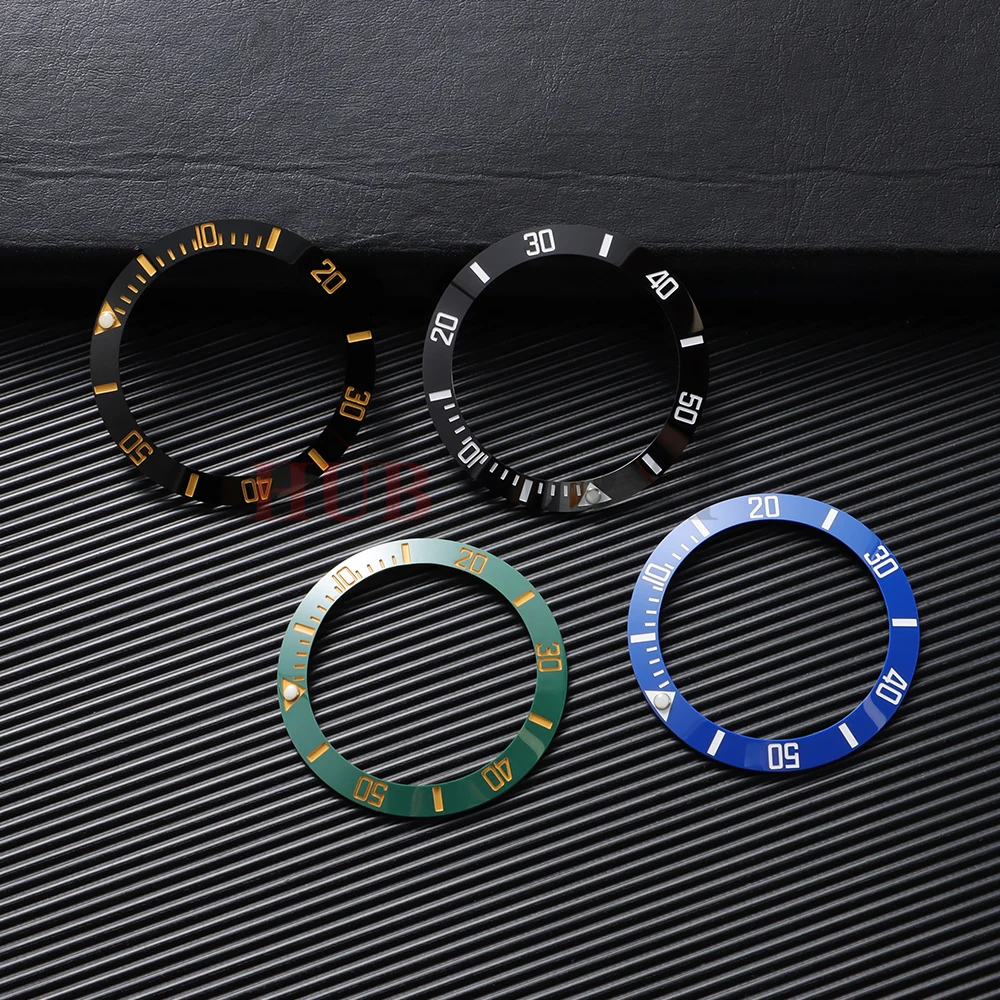 السيراميك ل 40 مللي متر الفرعية ل رولكس للمياه ساعة شبح حالة سبيكة ساعة الحافة إدراج حلقة المنحدر NH35 NH34 الغوص ساعة اكسسوارات