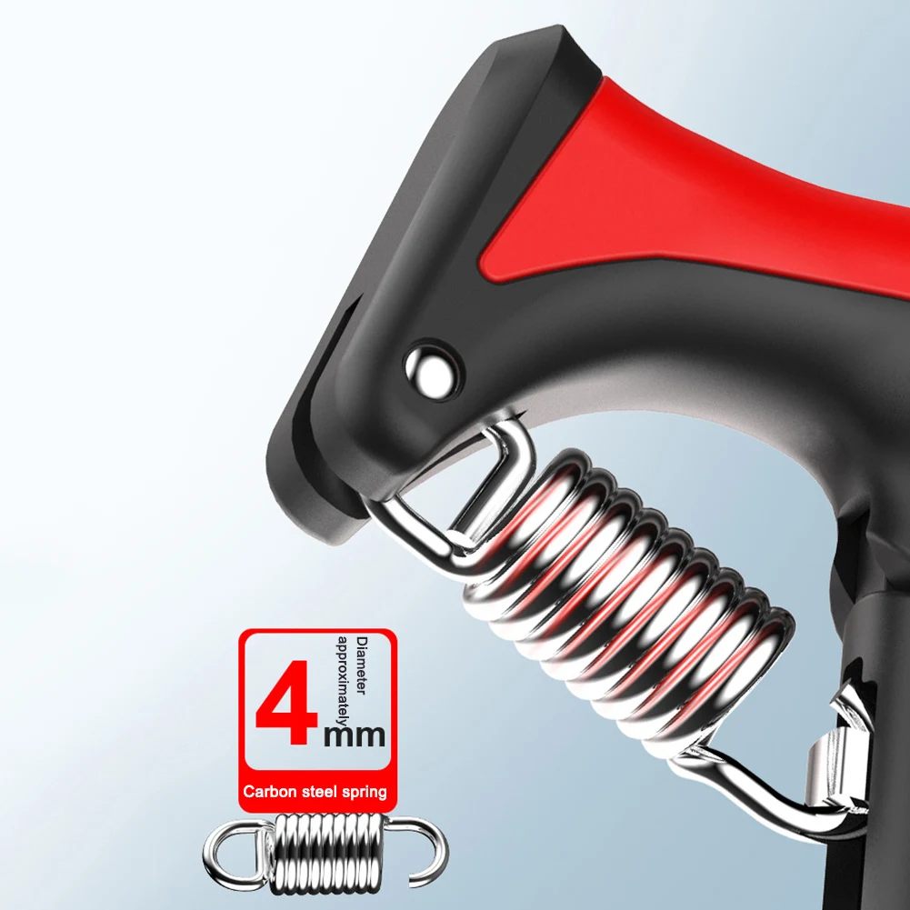 10-100 كجم قبضة اليد المقوي R-شكل الربيع إصبع مدلك المتوسع شاشة ديجيتال لبناء العضلات واستعادة الإصابات