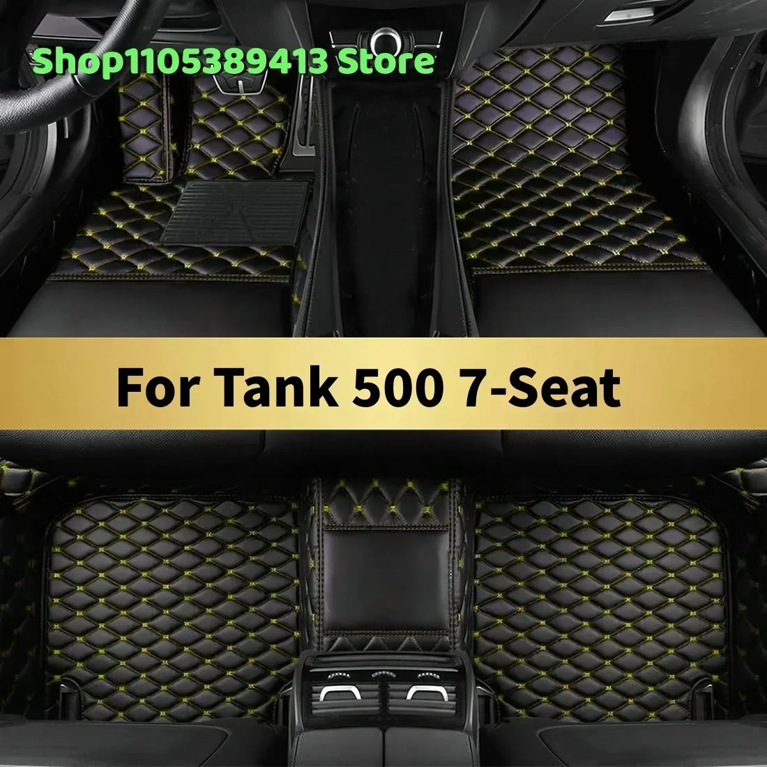 

The Mats Carpets Leather Custom Car Floor Mats For Tank 500 7-Seat 2022 2023 2024 2025 2026 2027 Car Mat Accessories