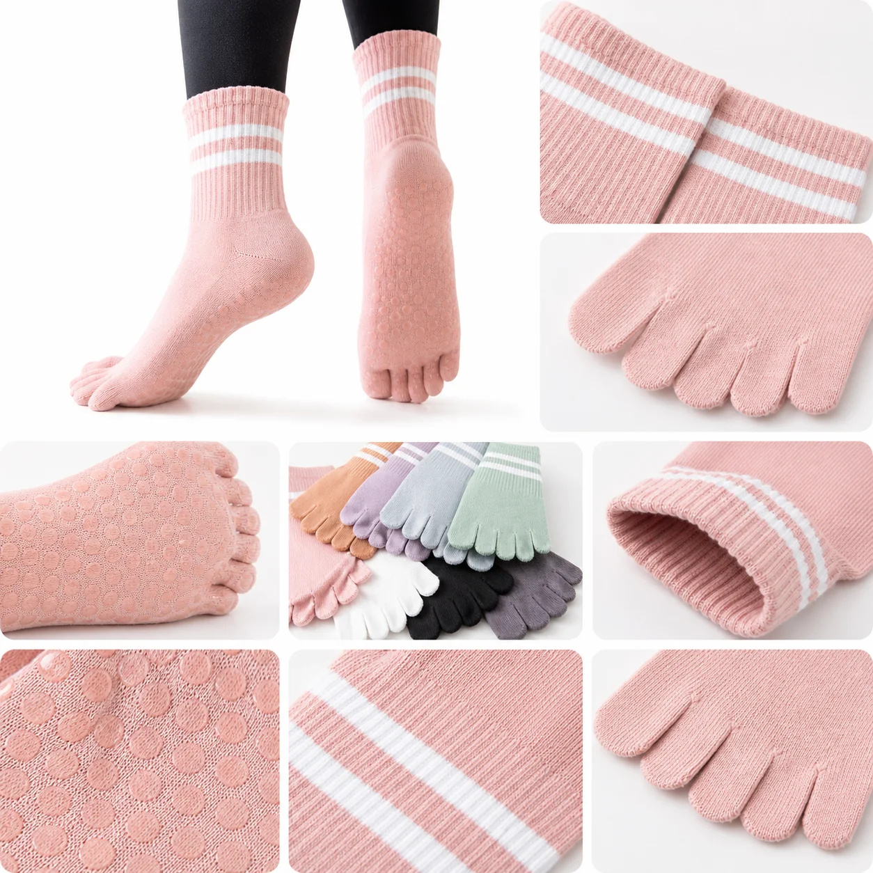 Calcetines unisex de algodón p - Pilates Yoga Etc reseña y precio