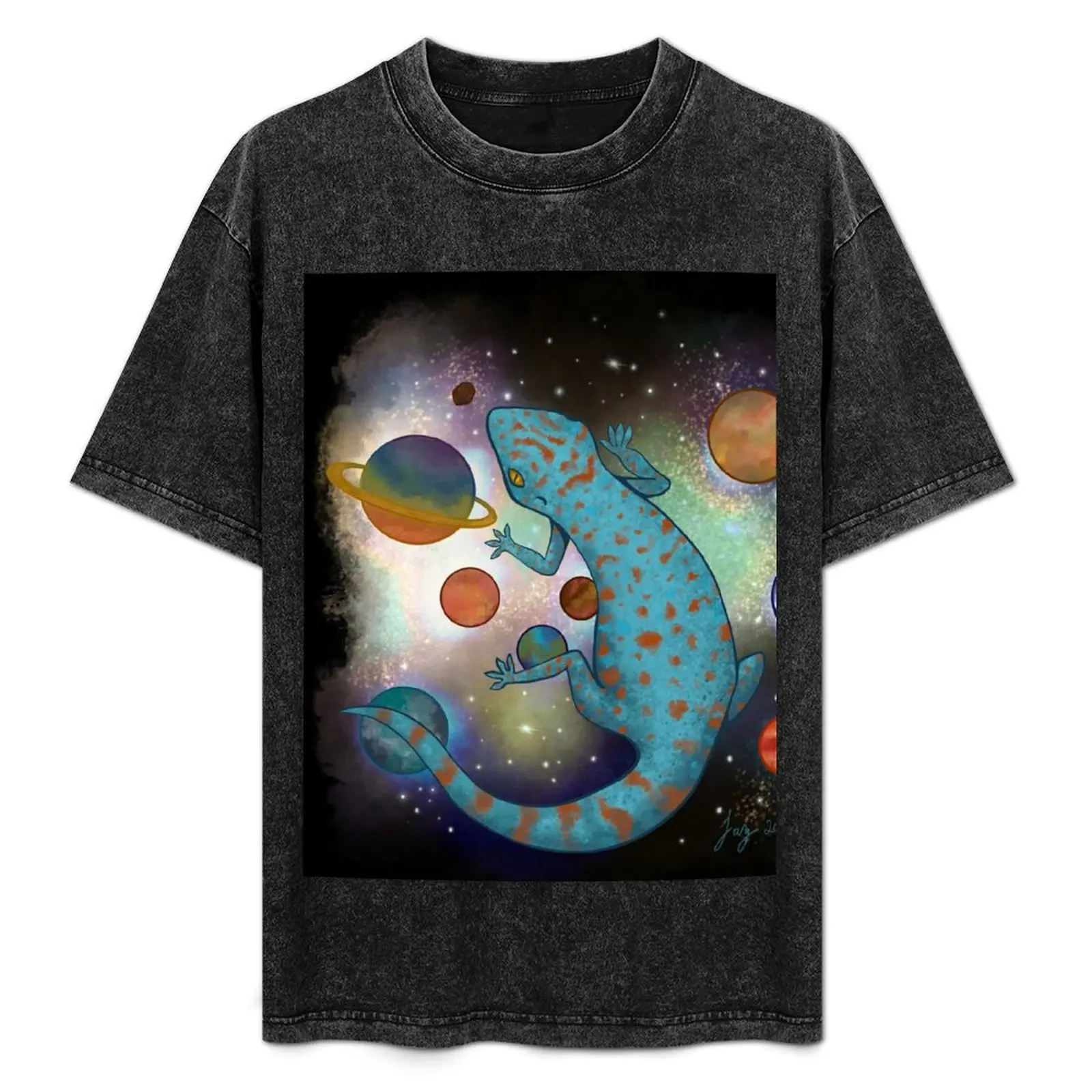 

Galaxy Gecko T-Shirt Basic Lightweight Short Sleeve Tee
