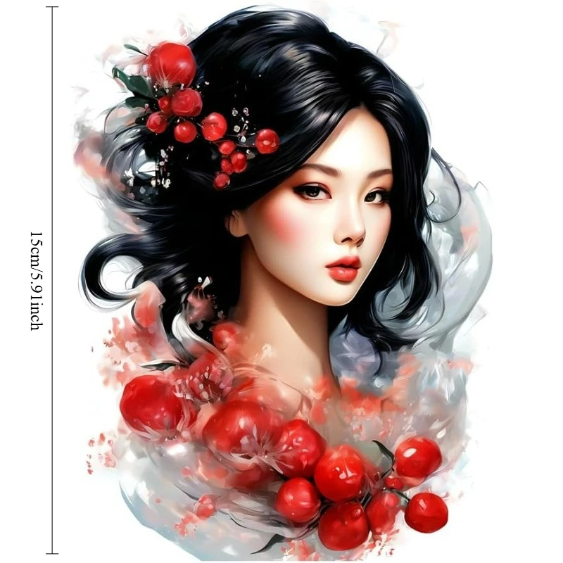 Retro Japanese Geisha Car Sticker Waterproof Vinyl Decal for Truck Car Mug Laptop Smooth Surface
