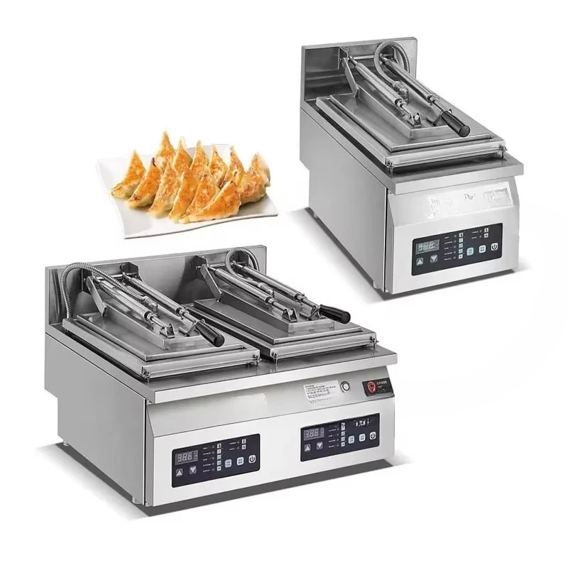 Commercial motor automatic, frying pan, dumpling cooking machine 10 pcs/min