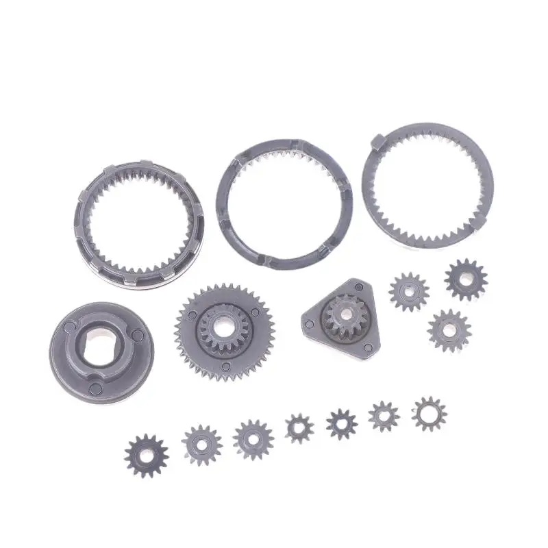 

16 шт./компл., набор самоблокирующихся шестерен для электрической дрели, бесщеточный литиевый редуктор, комплект, аксессуары для электроинструментов промышленной обработки