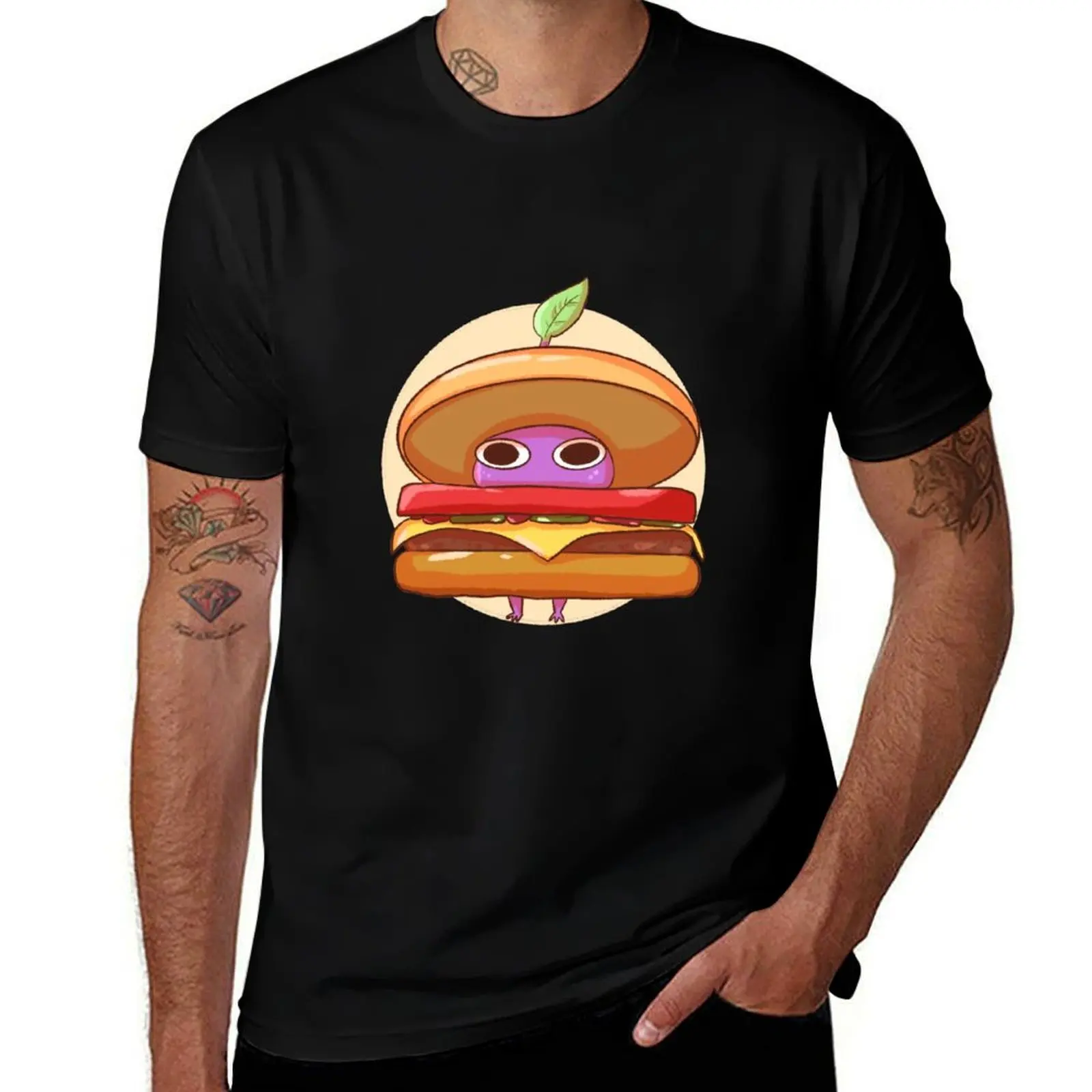 Purple Burger Pikmin T-Shirt Quick Dry Light Sports T-Shirt