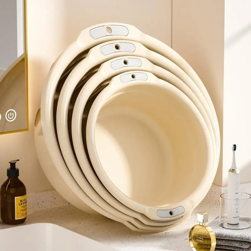 

Утолщенный пластиковый таз большого размера для умывания и стирки одежды, подвесной, для студентов в общежитии, среднего и малого размера.