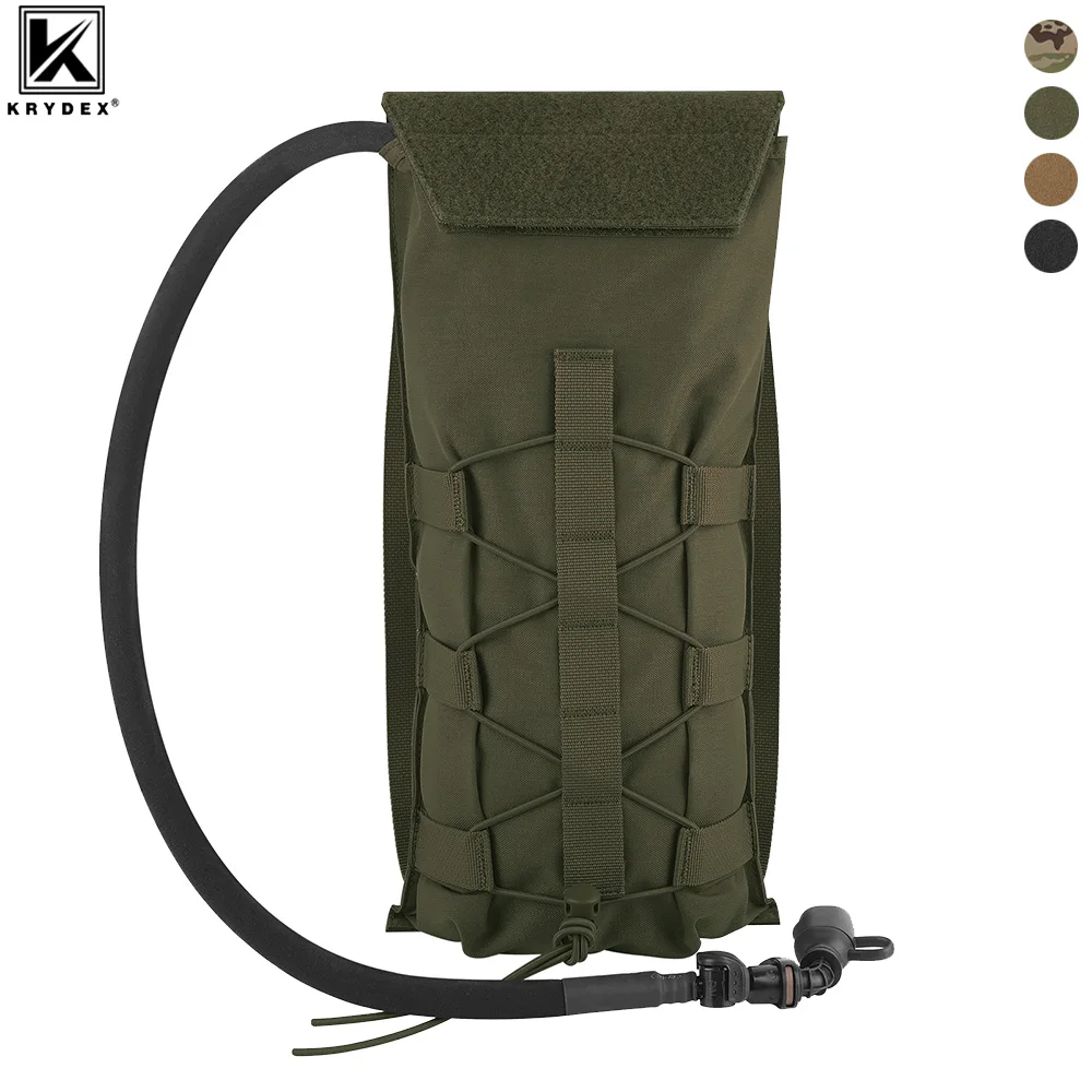 KRYDEX 500D Tactical 100 oz Hydration Pouch MOLLE Carrier Pack Bag Modular 3L Water Bladder Pouch Hunting Outdoor Accessories