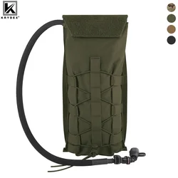 KRYDEX 500D taktik 100 oz hidrasyon çantası MOLLE taşıyıcı paket çantası modüler 3L su mesane kılıfı avcılık açık aksesuarları