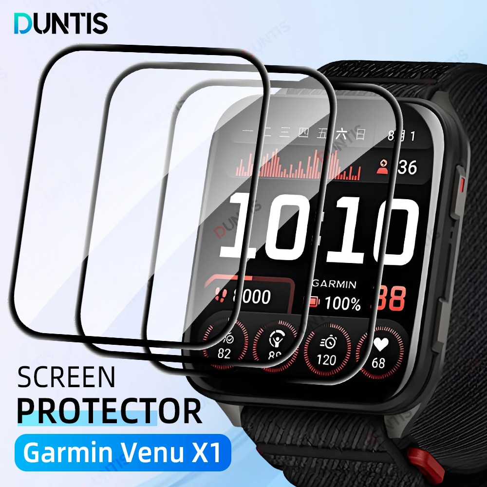 

Screen Protector for Garmin Venu X1 3D Curved Screen Protector Ultra-HD Full Coverage Protective Film Accessories (Not Glass)