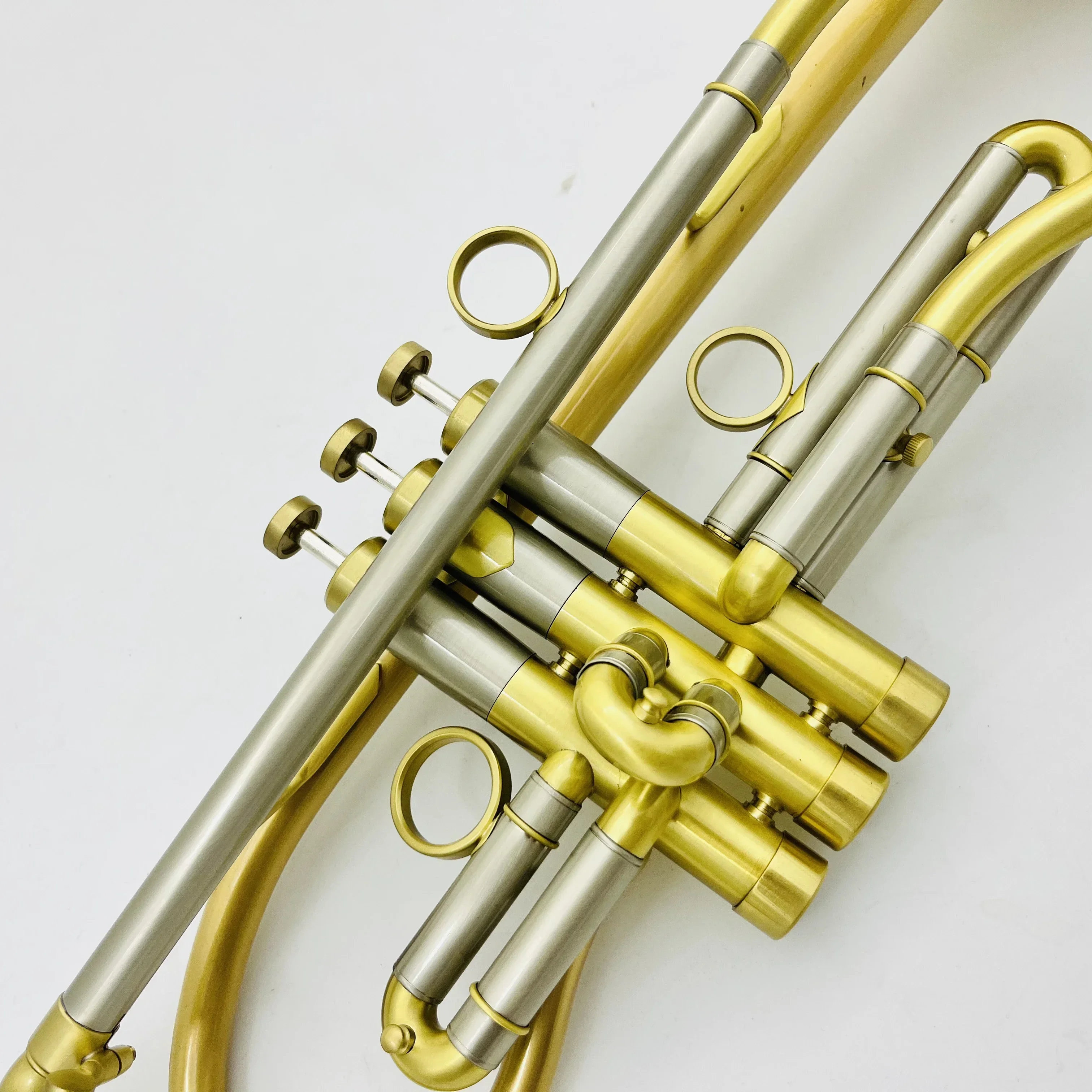 Bb Trumpet Advanced Gold Copper Material Brass Instruments With Case Mouthpiece Free Custom Logo